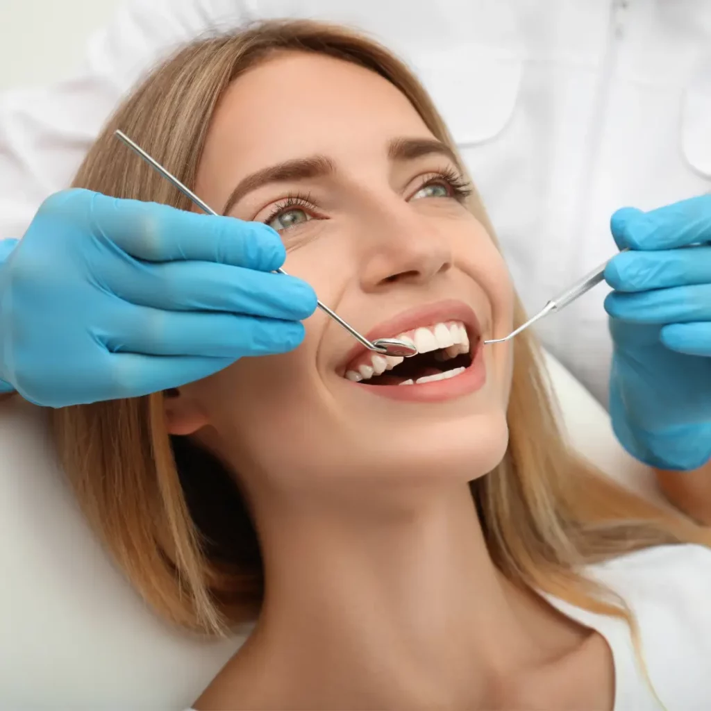 sedation dentist treating a female patient