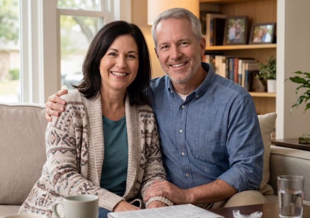 smiling couple