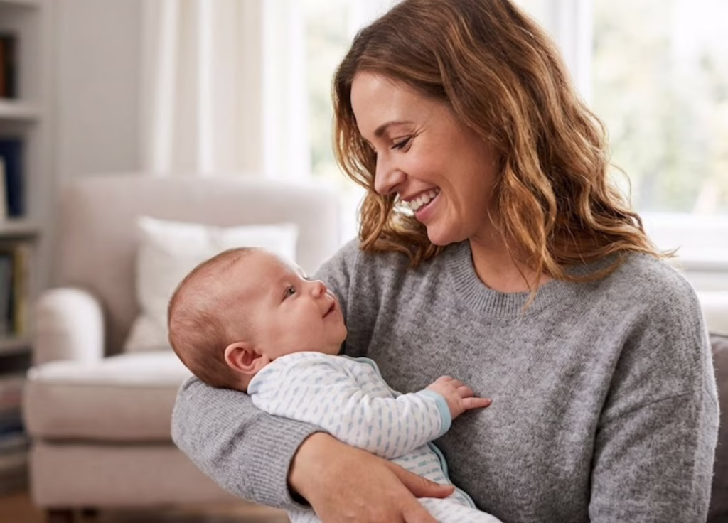 smiling infant