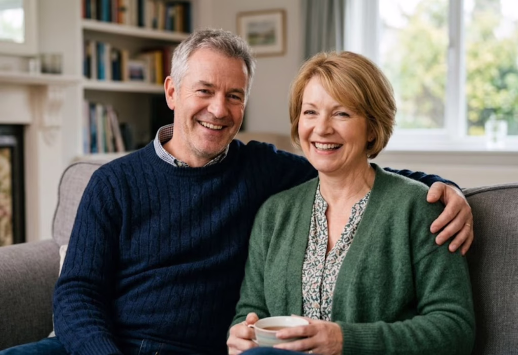 smiling couple