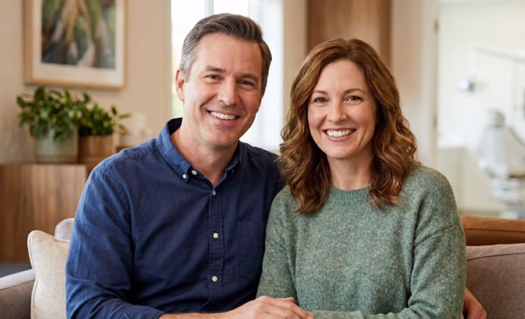 smiling couple
